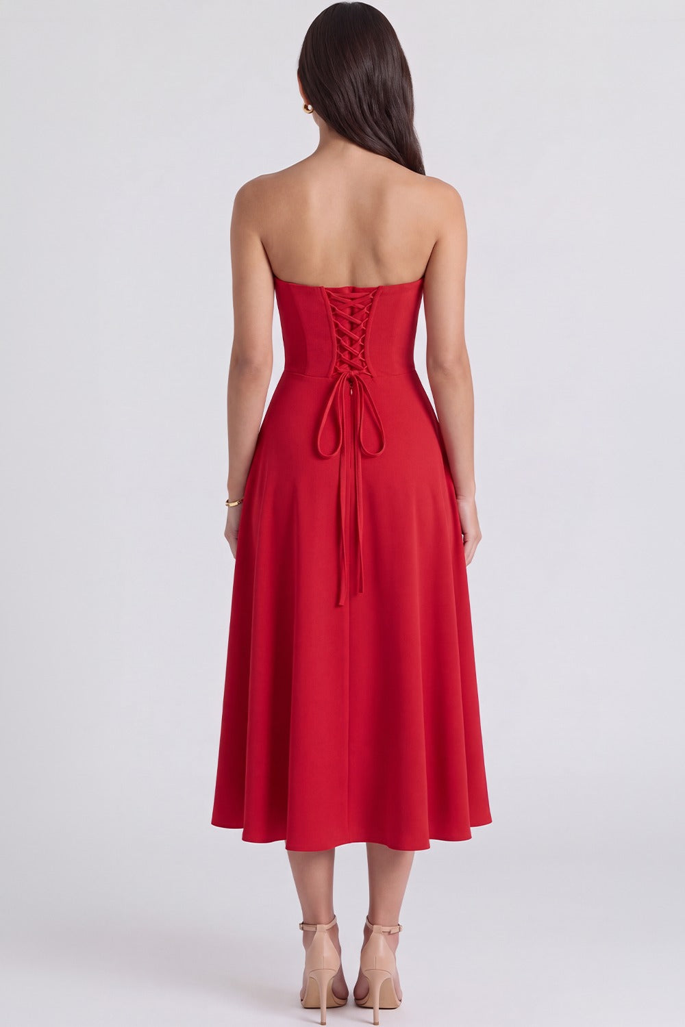 Vestido Midi Maíra - Vermelho